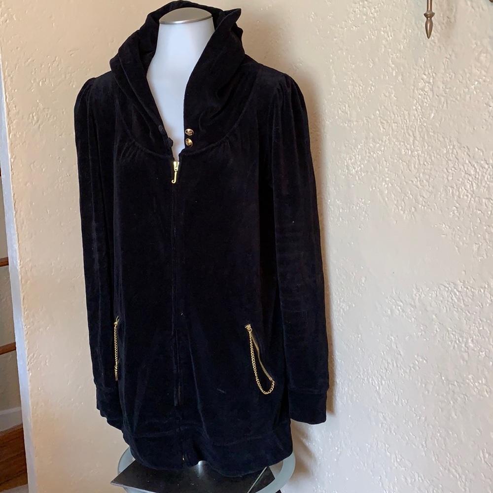 Vintage Juicy Couture jacket pocket chains hooded